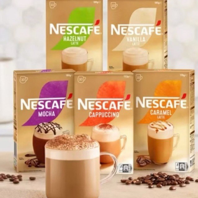 

NESCAFE AUSTRALIA 1 BOX ISI 10 SACHET LESS SUGAR KOPI NESCAFE