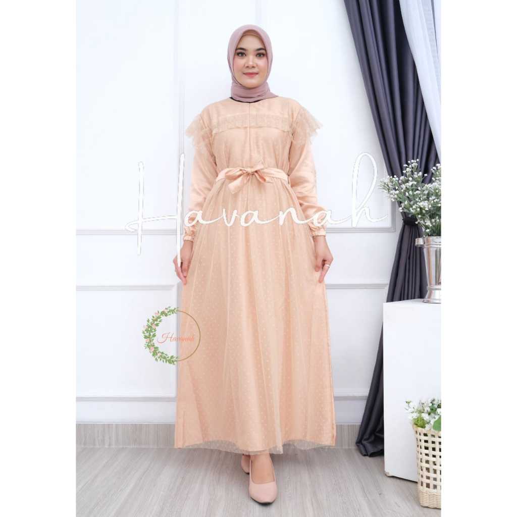 GAMIS TILE PESTA KONDANGAN JASMINE BY GANESHA BUSANA  DRESS WANITA GAMIS MUSLIM WANITA BAJU PESTA WI