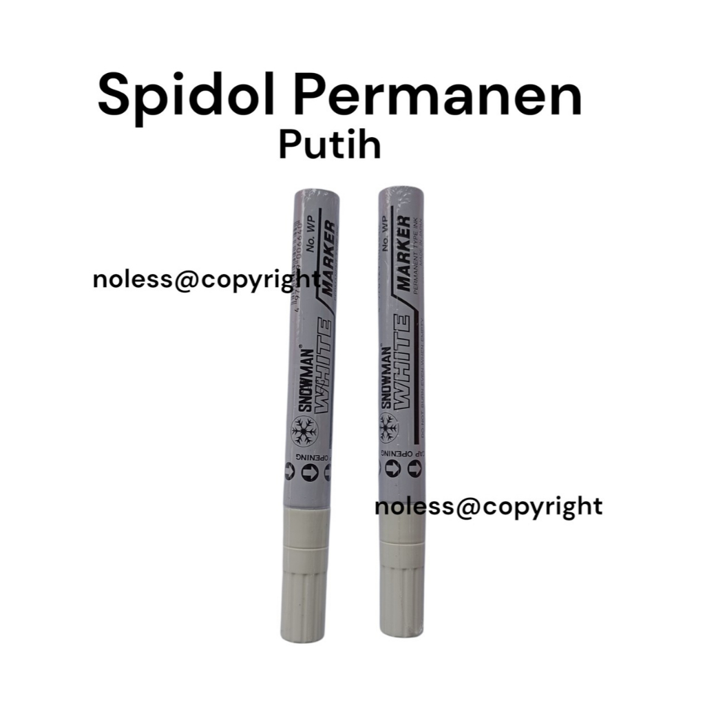 

NL (1 biji) Spidol Putih / Spidol Putih Permanen/ Spidol Snowman Putih