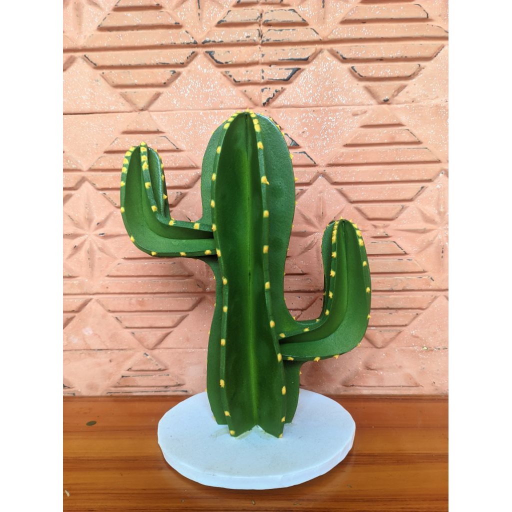 Kaktus cabang kecil hiasan meja artificial koboi