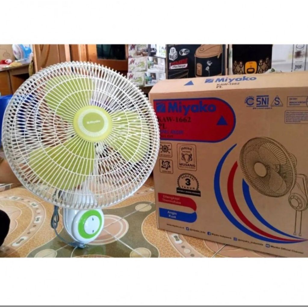 Kipas Angin Dinding Miyako 16"/Kipas Angin Miyako dinding/kipas dinding Miyako 16 inch