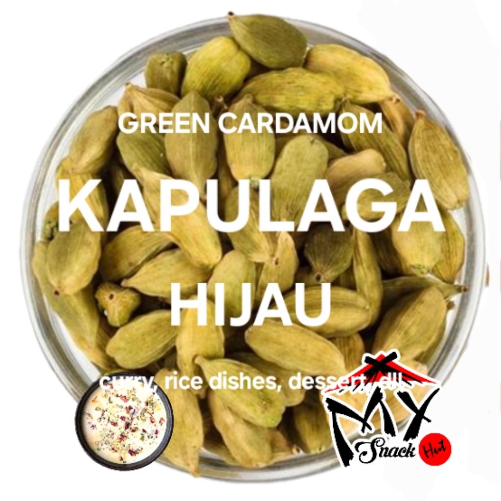 

KAPULAGA HIJAU UTUH 25GR CARDEX DRIED GREEN CARDAMOM KAPOL KAPULOGO IJO BIJI ELAICHI KERING HALAL