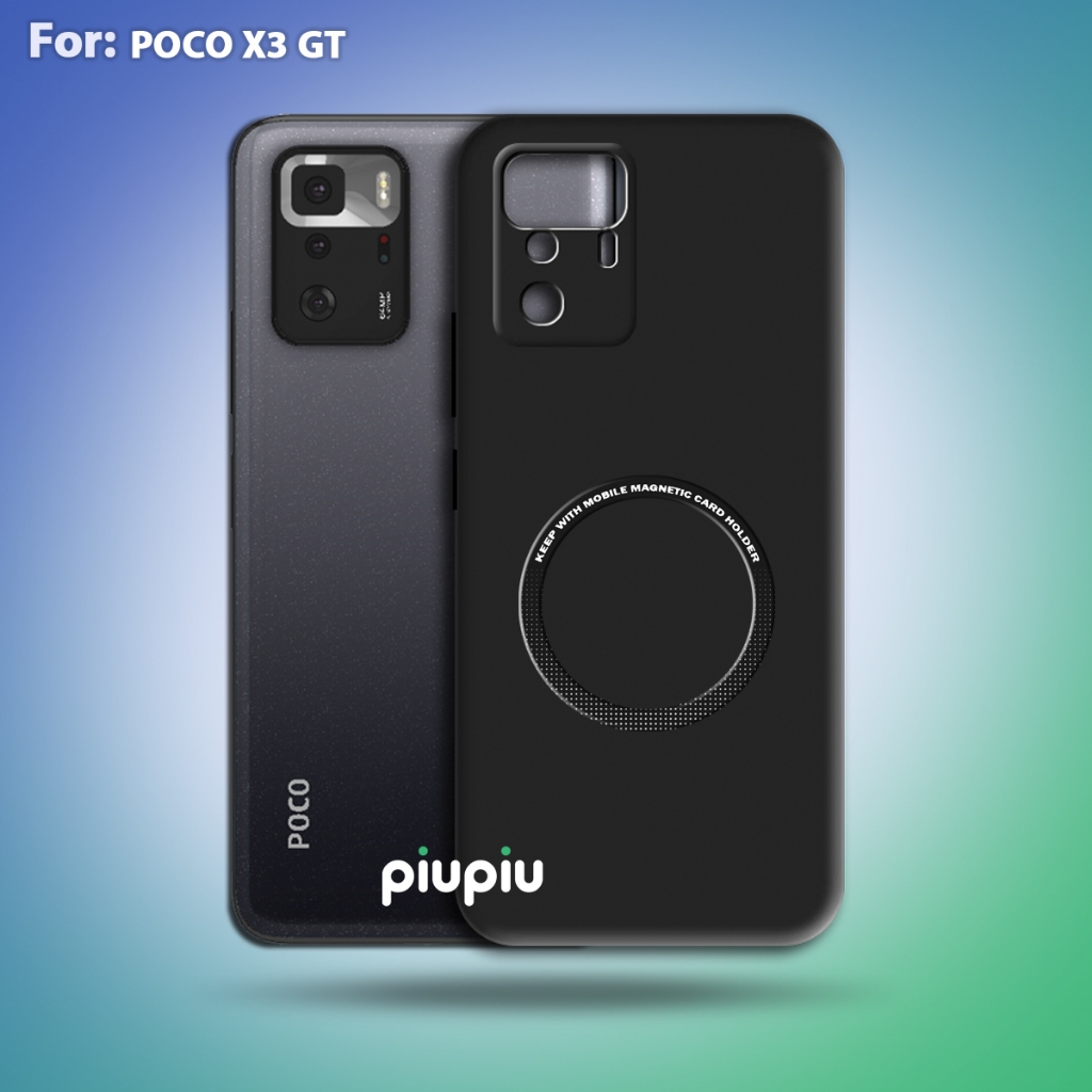 Case Poco X3 GT Softcase With Ring Magnetic Premium Casing