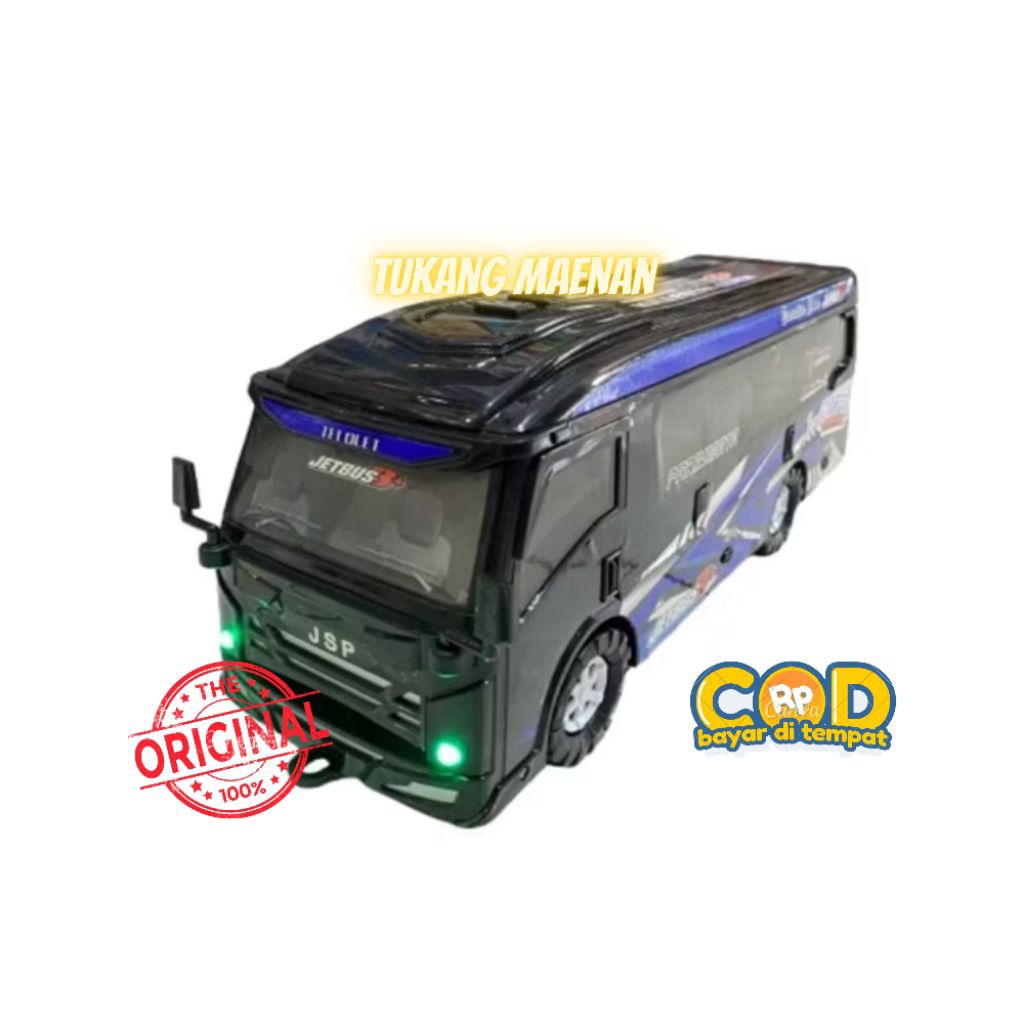 Mobilan Elf Mainan Musik Lampu TELOLET / Mobil ELF Free Tali Dan Tarikan Gratis Baterai AM12