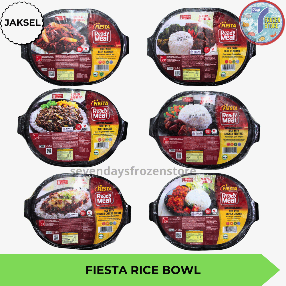 

Fiesta Ready Meal Rice Bowl | Pizza | Spaghetti Noodle Makanan Siap Masak