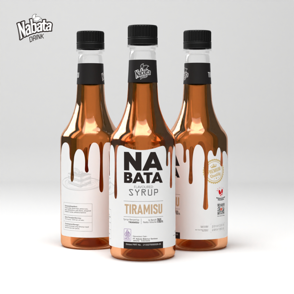 

Syrup Tiramisu 760 Ml Nabata Drink - Sirup Premium Tiramisu Untuk Kopi - Sirup Tiramisu Ala Cafe
