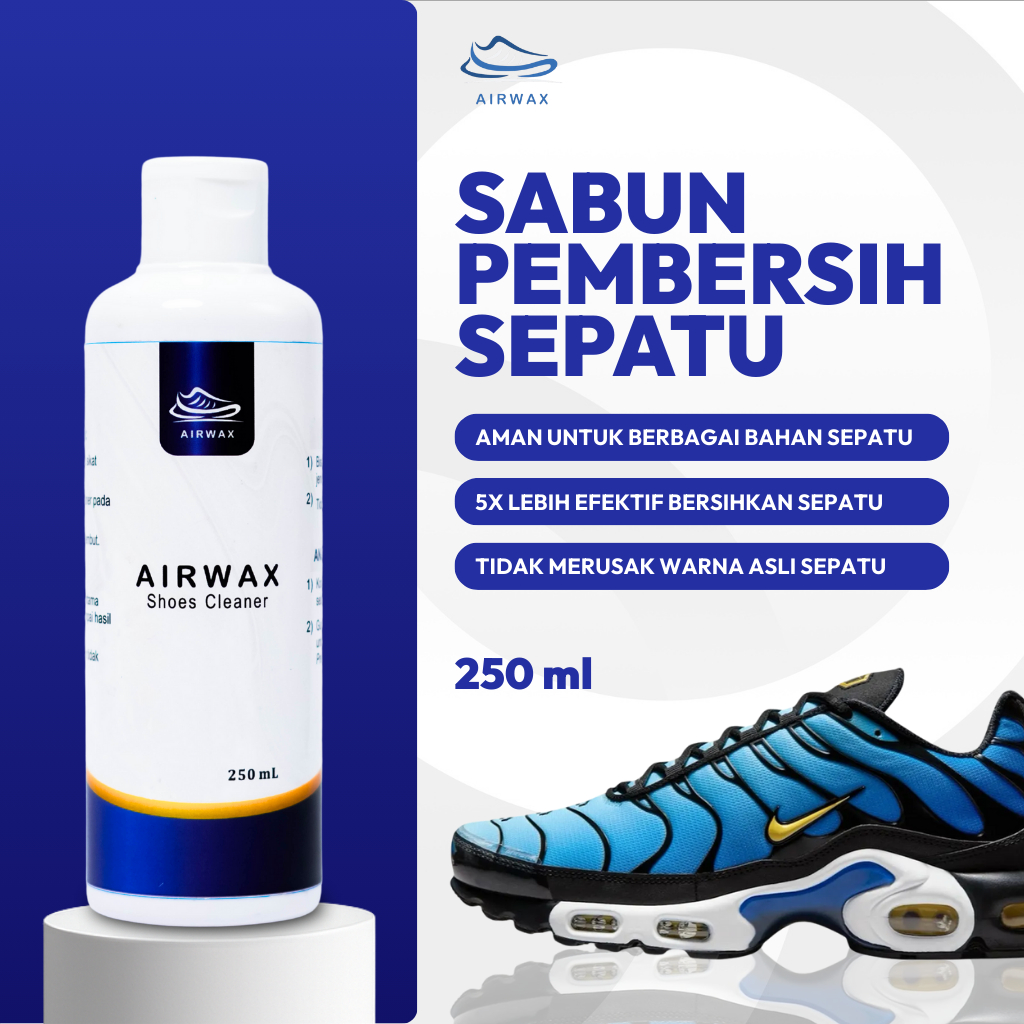 AIRWAX - Pembersih Sepatu Shoe Cleaner Sabun Cuci Sepatu Super Ampuh 250 ml