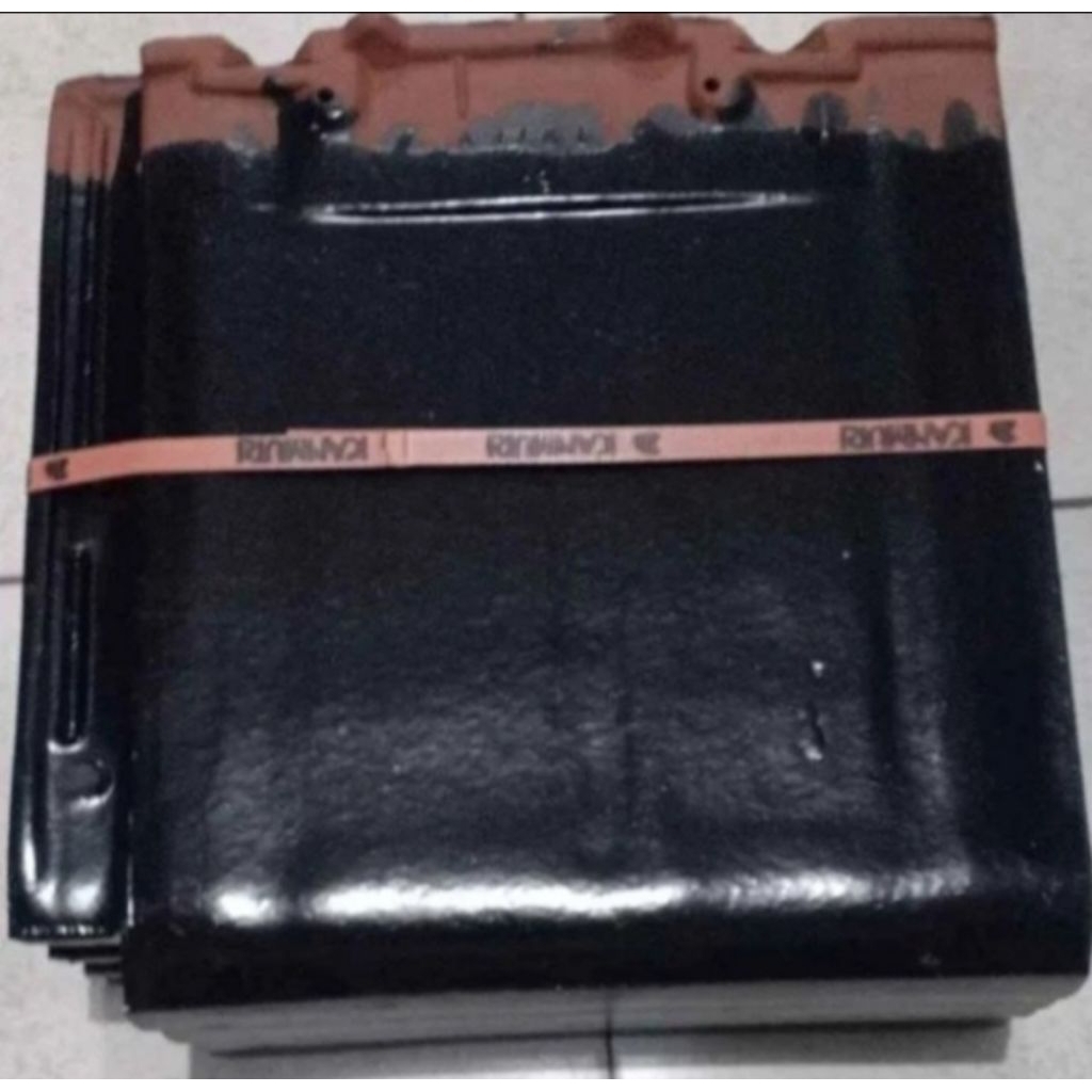 GENTENG KERAMIK KANMURI FULL FLAT SILK BLACK