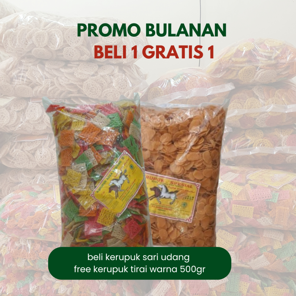 

TERLARIS I KERUPUK MENTAH 5KG CAP KUDA PONY SEJOLI COCOK BUAT SEBLAK & GORENGAN