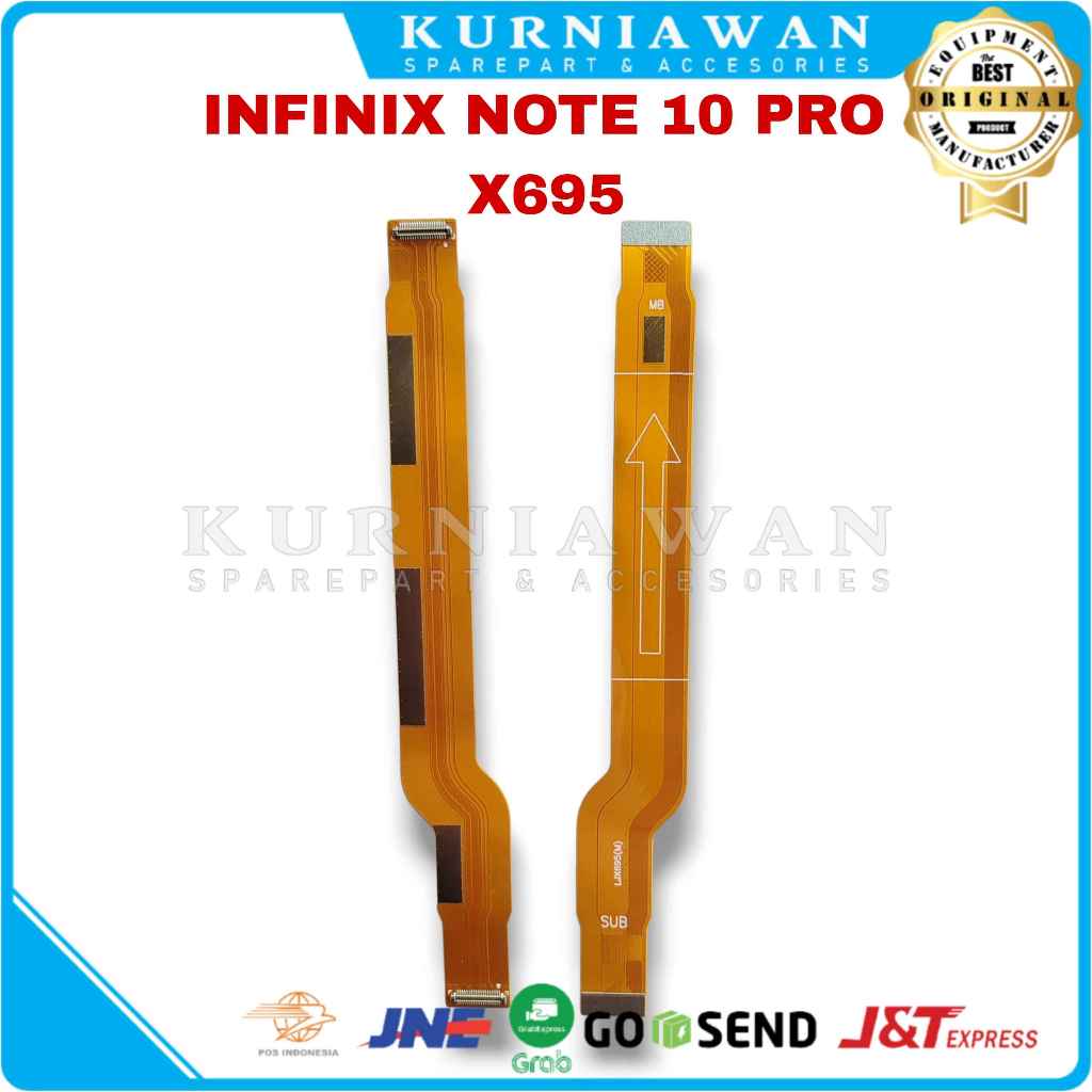 Flexible Ui Board Infinix Note 10 Pro X695 Fleksibel Penghubung Mesin Konektor Charger