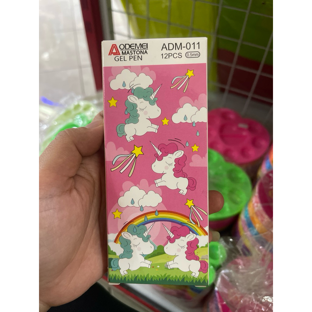 

PULPEN AODEMEI 011 / PULPEN GEL KARAKTER / PULPEN UNICORN ISI 12