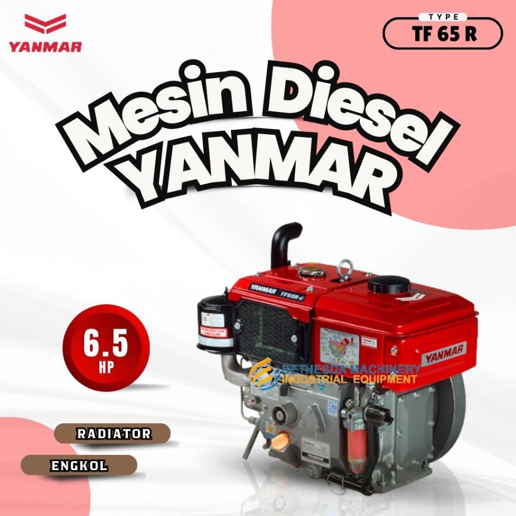 Yanmar Diesel 6.5 Pk TF 65 MR Mesin Penggerak Radiator