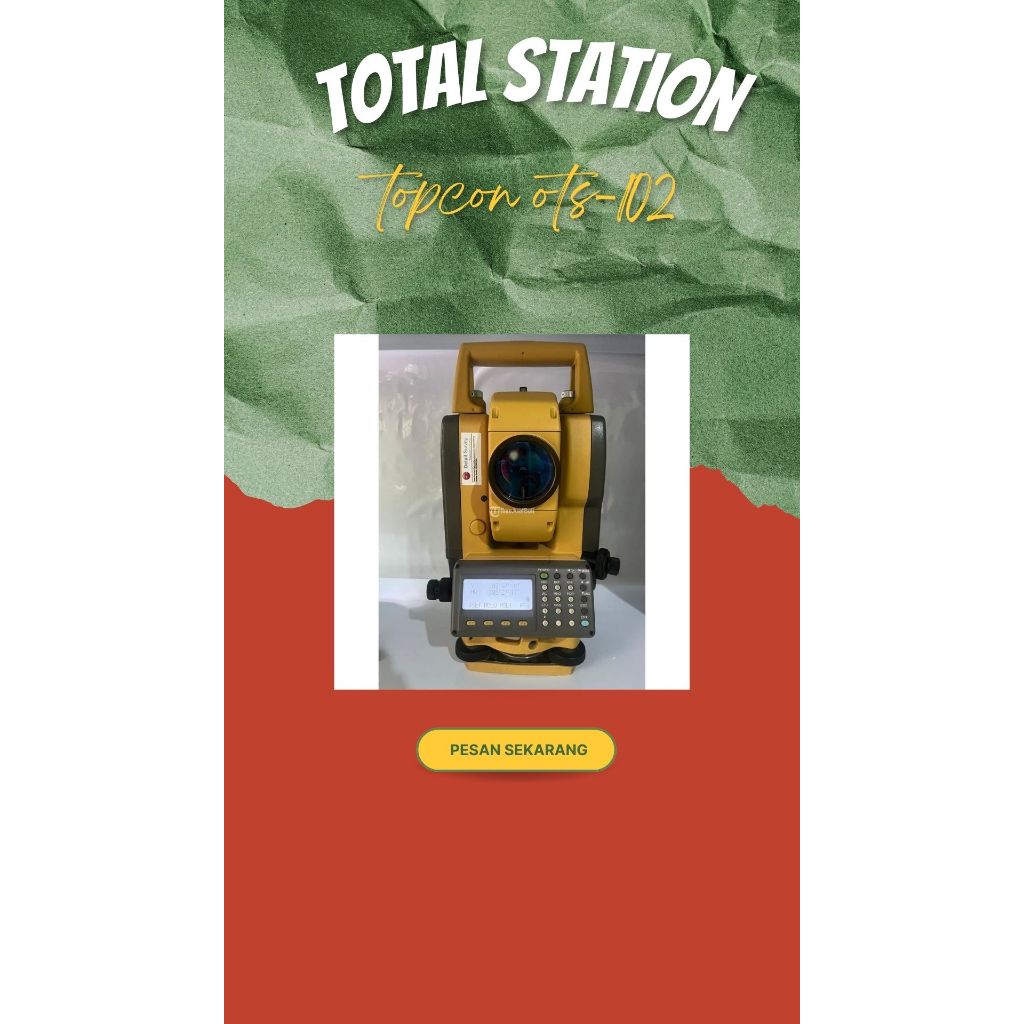 Total Station Topcon Ots-102 Laser /Topcon Total Station Reflectorless