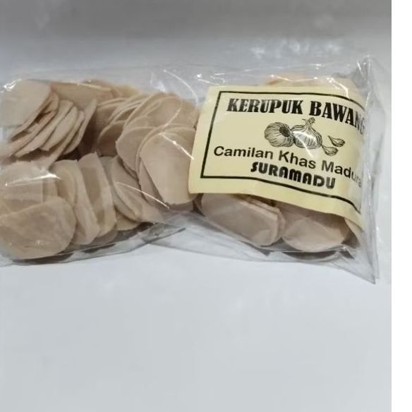

KERUPUK MENTAH RASA BAWANG, BERAT 200g