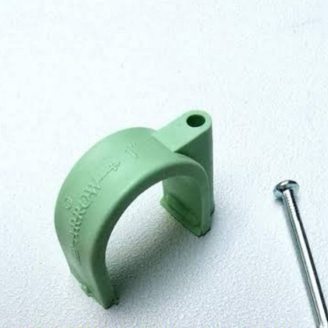 Klem Plastik 1/2 inch Klem Paralon 1/2” Dengan Paku Beton