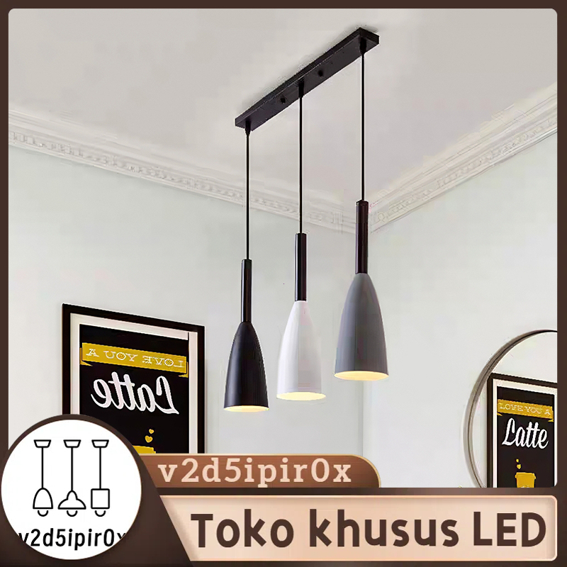 Lampu Gantung Minimalis 3 in 1 Lampu Hias Gantung Gantung Aesthetic Lampu Lampu mini bar  Nordic Lam