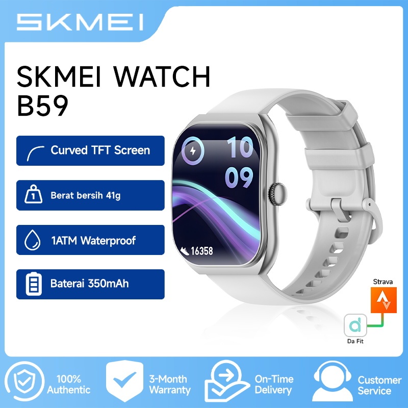 SKMEI smartwatch B59 Smartwatch wanita Jam tangan olahraga Fitness Heart Rate Sleep Monitor smartwat