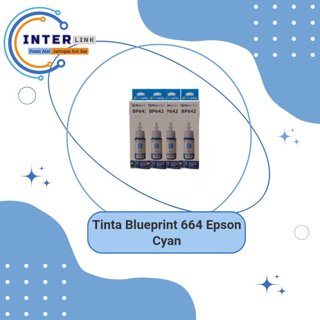 Tinta Blueprint 664 Epson Cyan