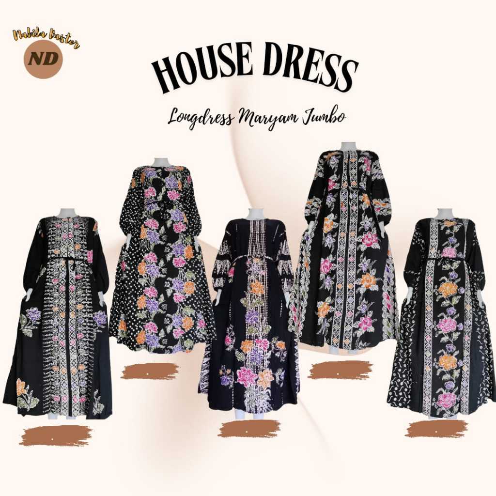 LONGDRESS MARYAM JUMBO | BAJU TIDUR WANITA | COD | DASTER KEKINIAN TERBARU | DASTER CAP | DASTER ENC