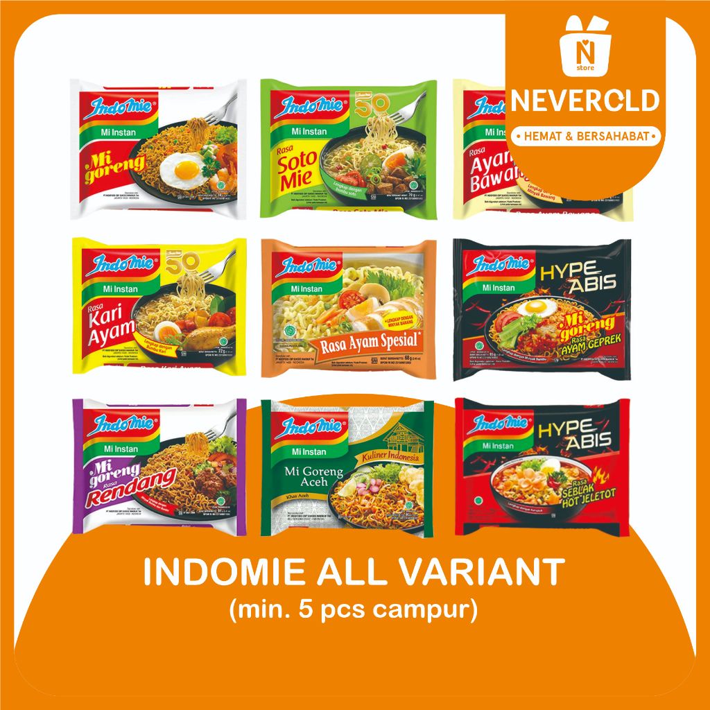 

INDOMIE SATUAN ALL VARIAN SEMUA RASA