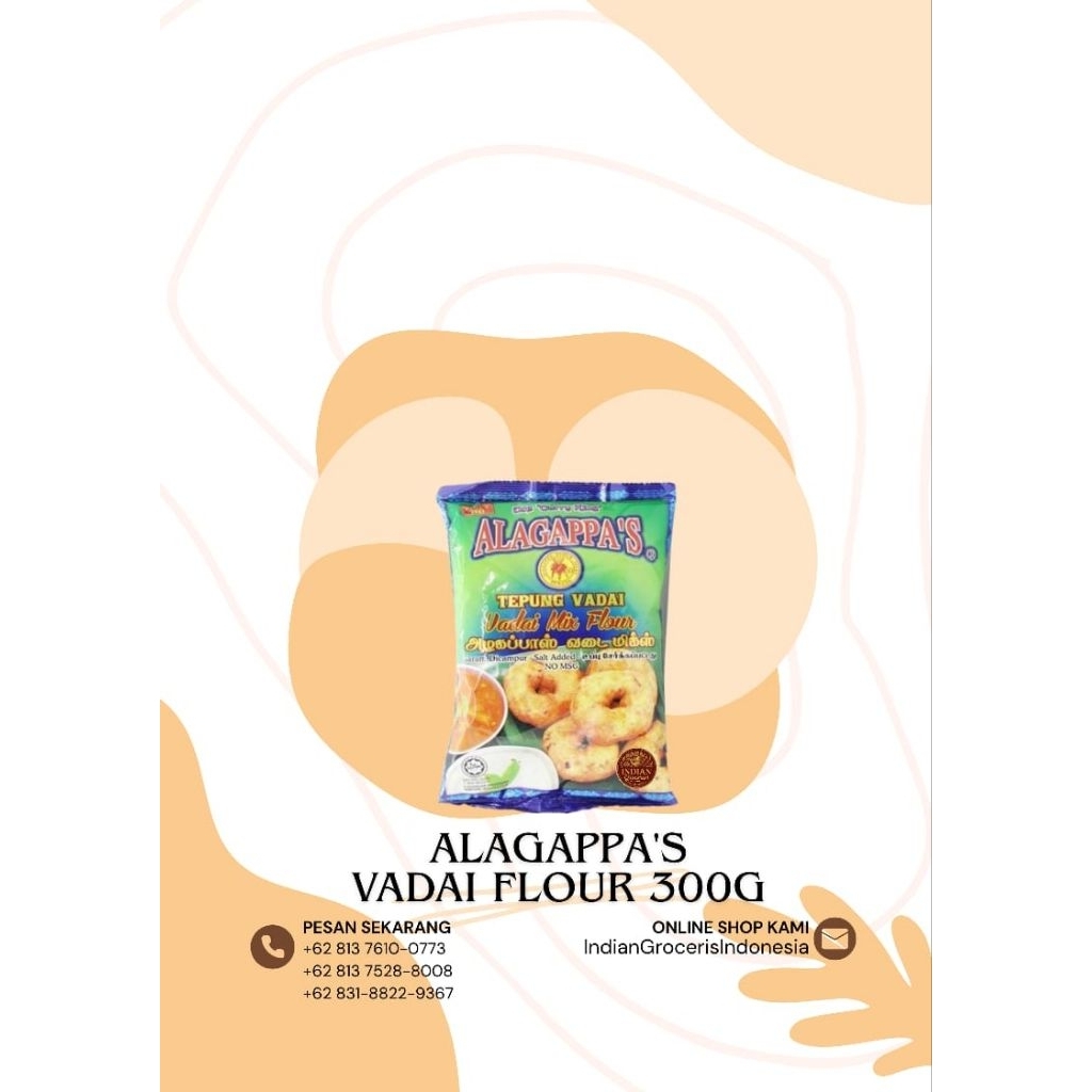 

Alagappa's Vadai Flour 300gr