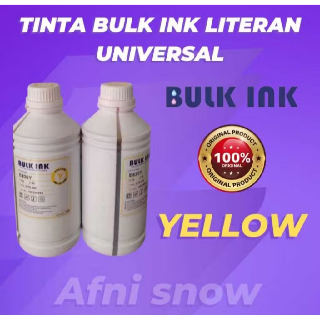 Tinta Bulk Ink Universal Original 1 Liter - Yellow
