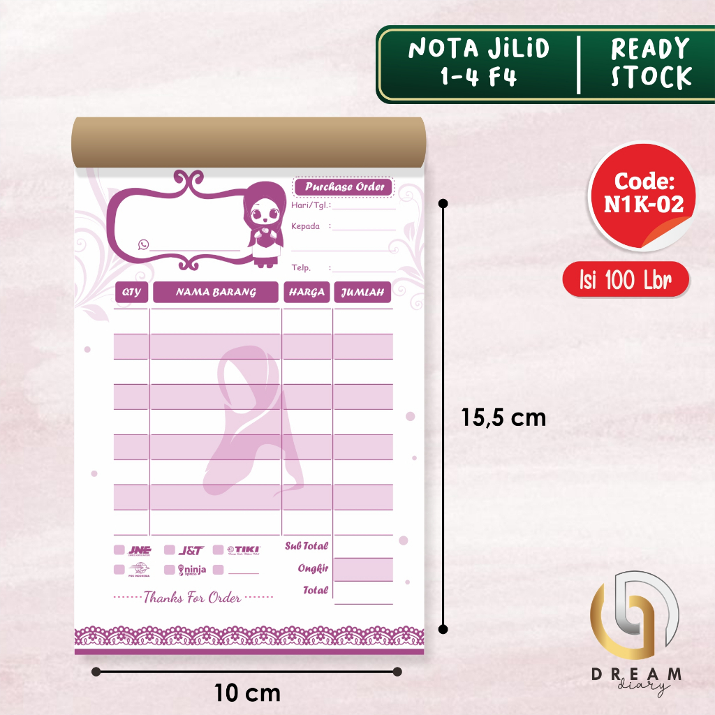 

NOTA OLSHOP 1 PLY KOSONGAN READY STOK N1K 02 HIJAB