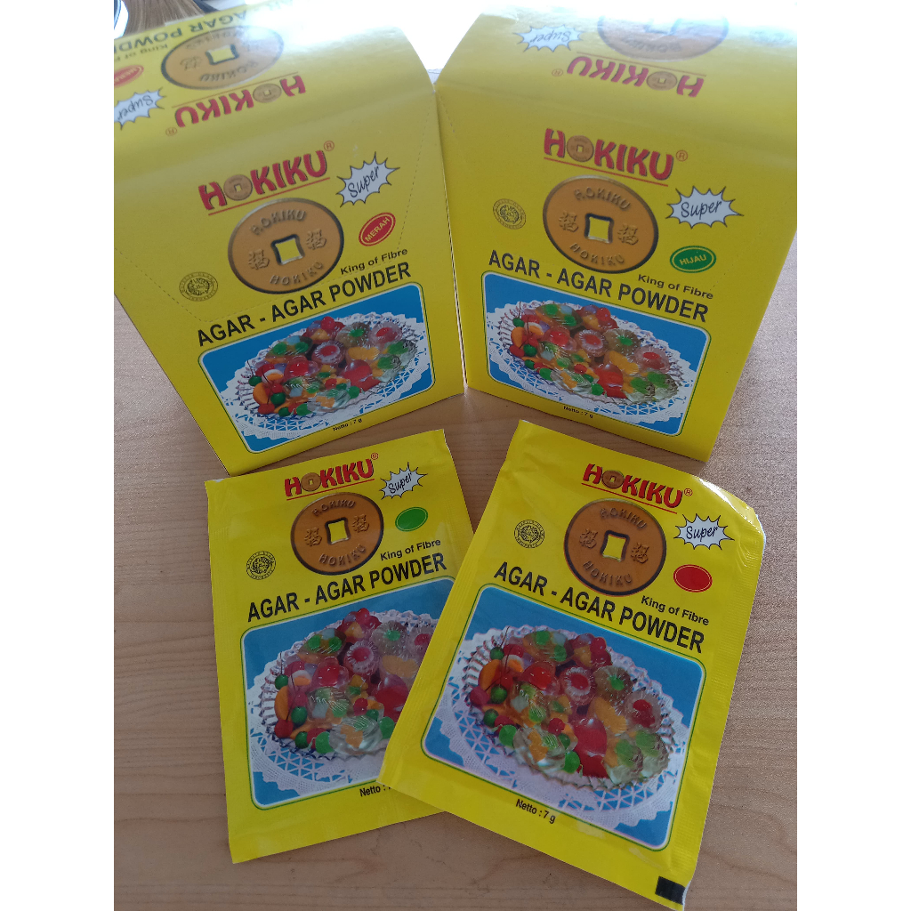 

[1 DOZ] HOKIKU Serbuk Agar-Agar Aneka Warna