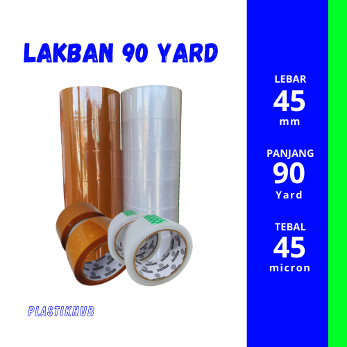 

Lakban OPP tape 45x90 Yard Bening/Coklat