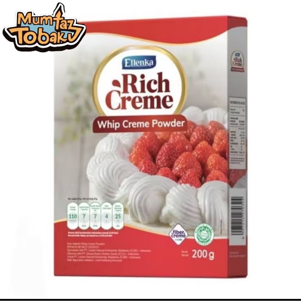 

Rich Creme Whip Creme Powder 200 gram dan 400 gram