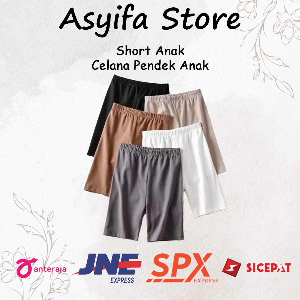 Celana Pendek Anak Usia 1-13 Tahun Sot Anak Legging Pendek Anak Murah