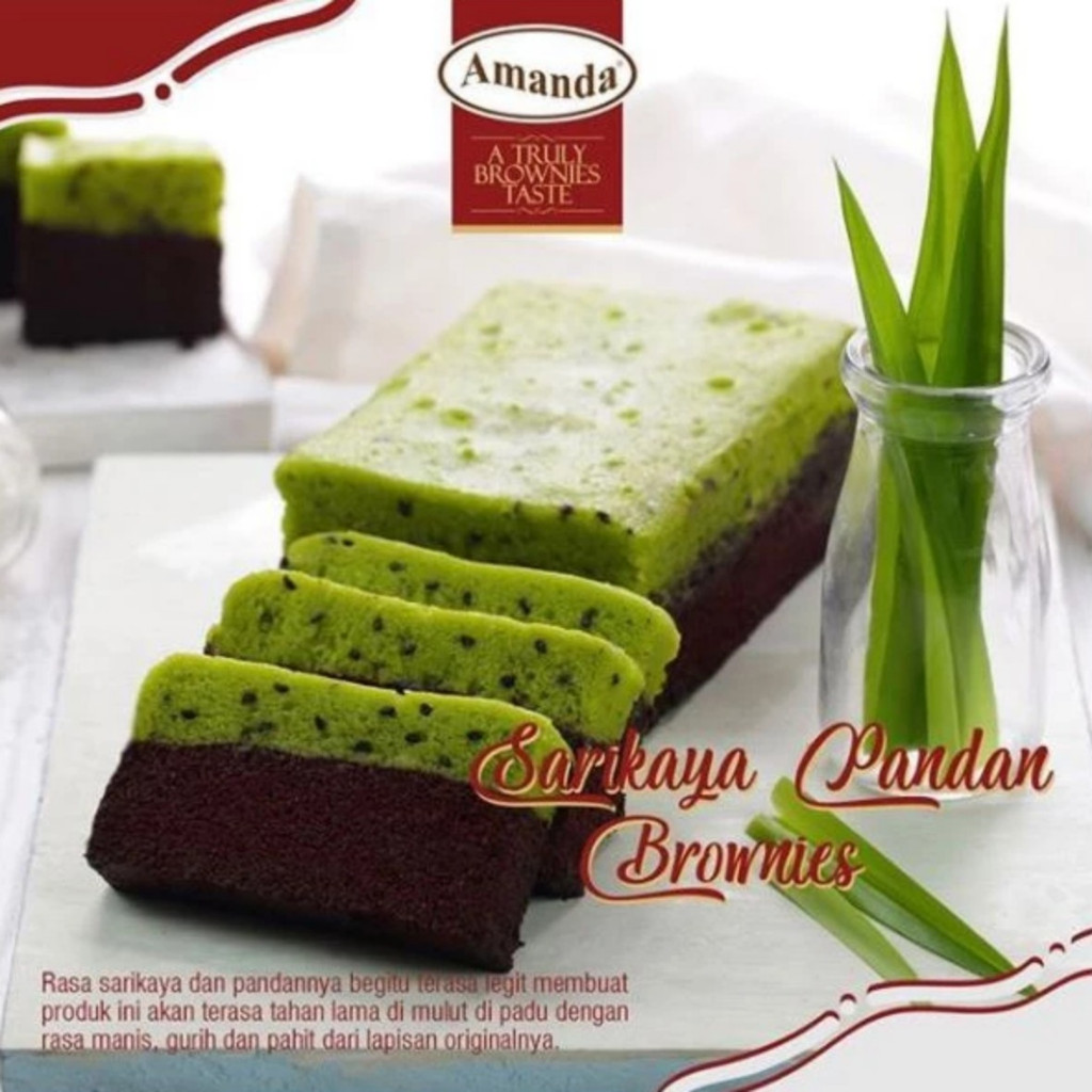 

Amanda - Brownies Sarikaya Pandan