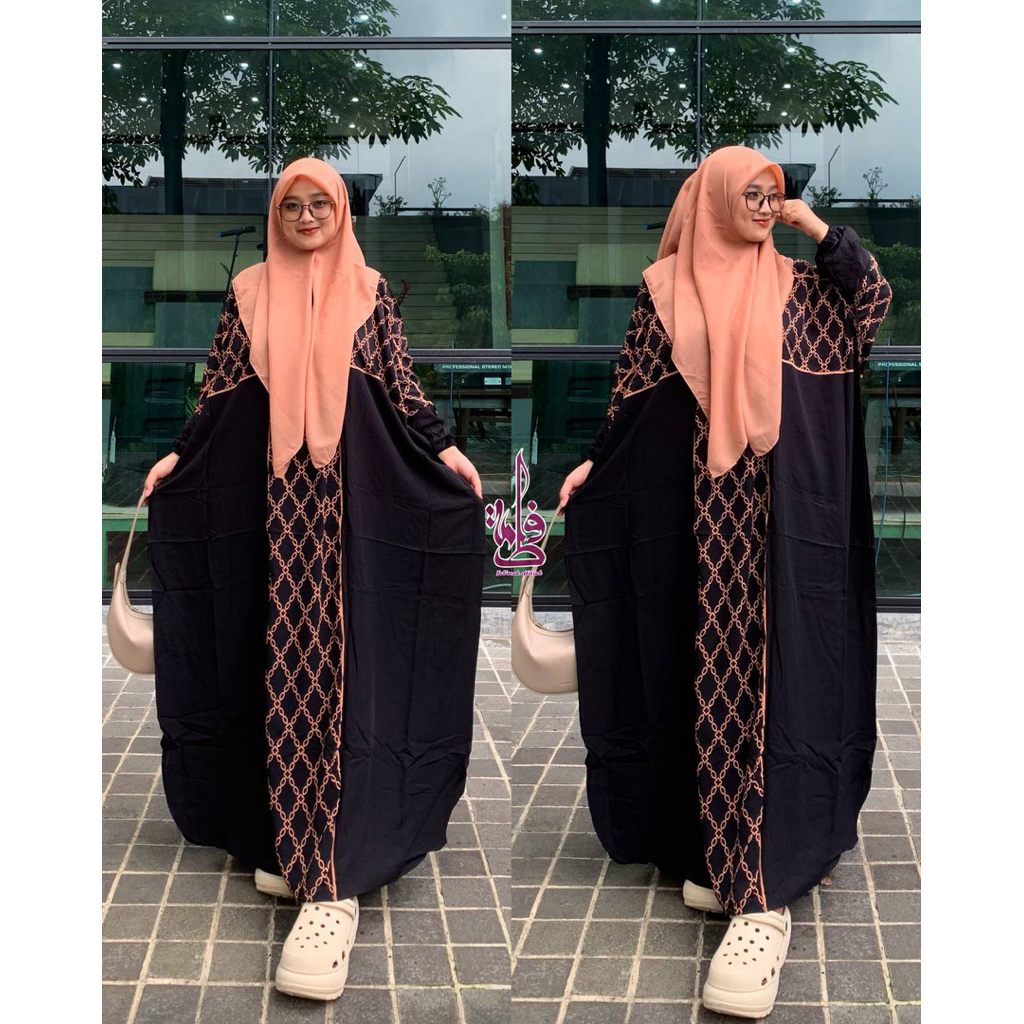 Kaftan Arafah Rayon Premium Kaftan Rayon Pekalongan Original Gamis Kaftan Premium Motif Batik Abstak