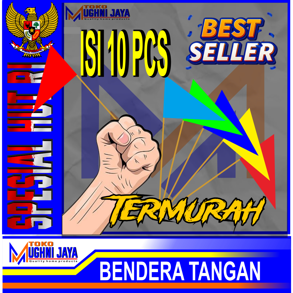 BENDERA TANGAN/BENDERA PAWAI/BENDERA KARNAVAL/BENDERA LOMBA