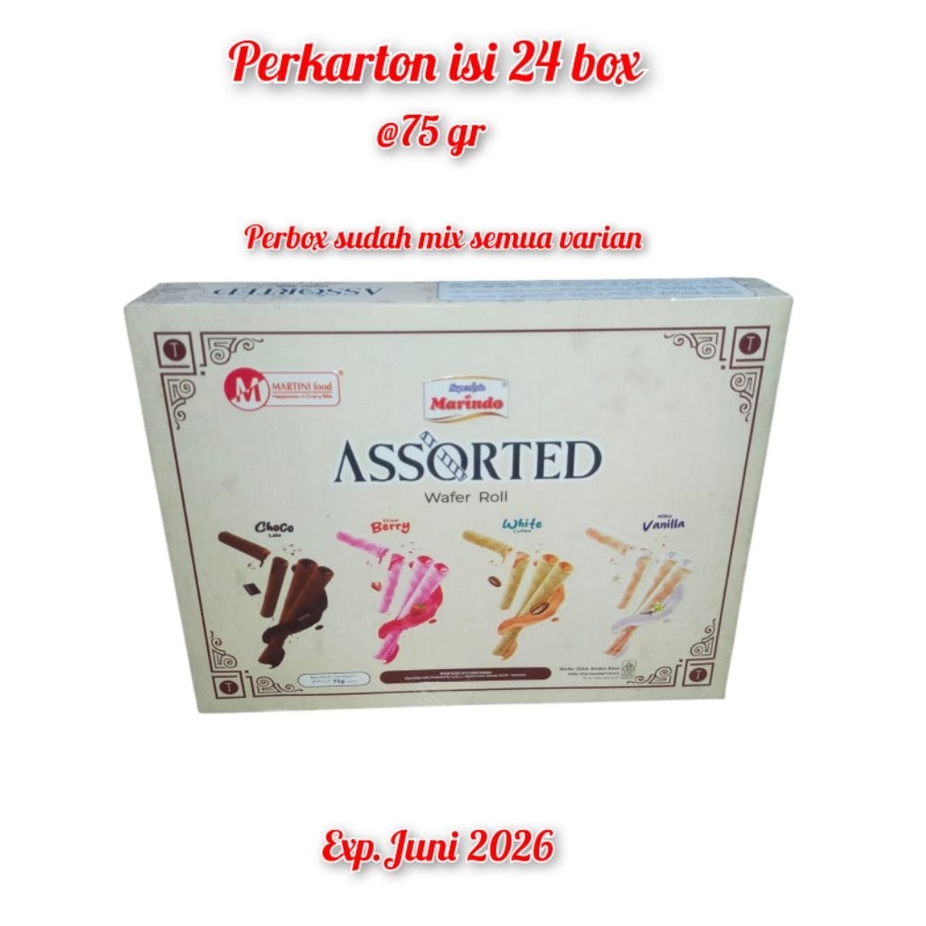 

Asstorted wafer roll @75gr