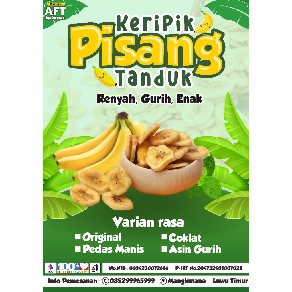 keripik pisang tanduk gurih kripik pisang tanduk gurih