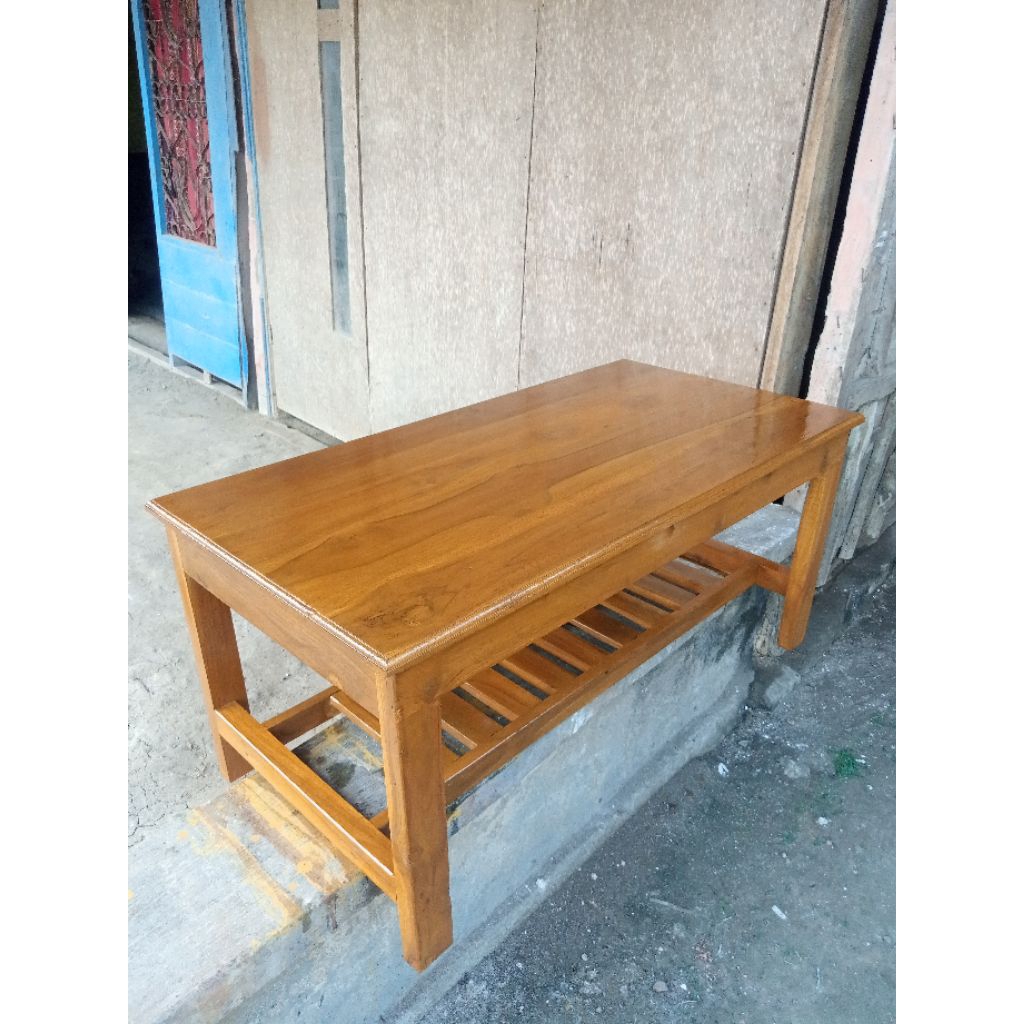 meja tamu jati asli