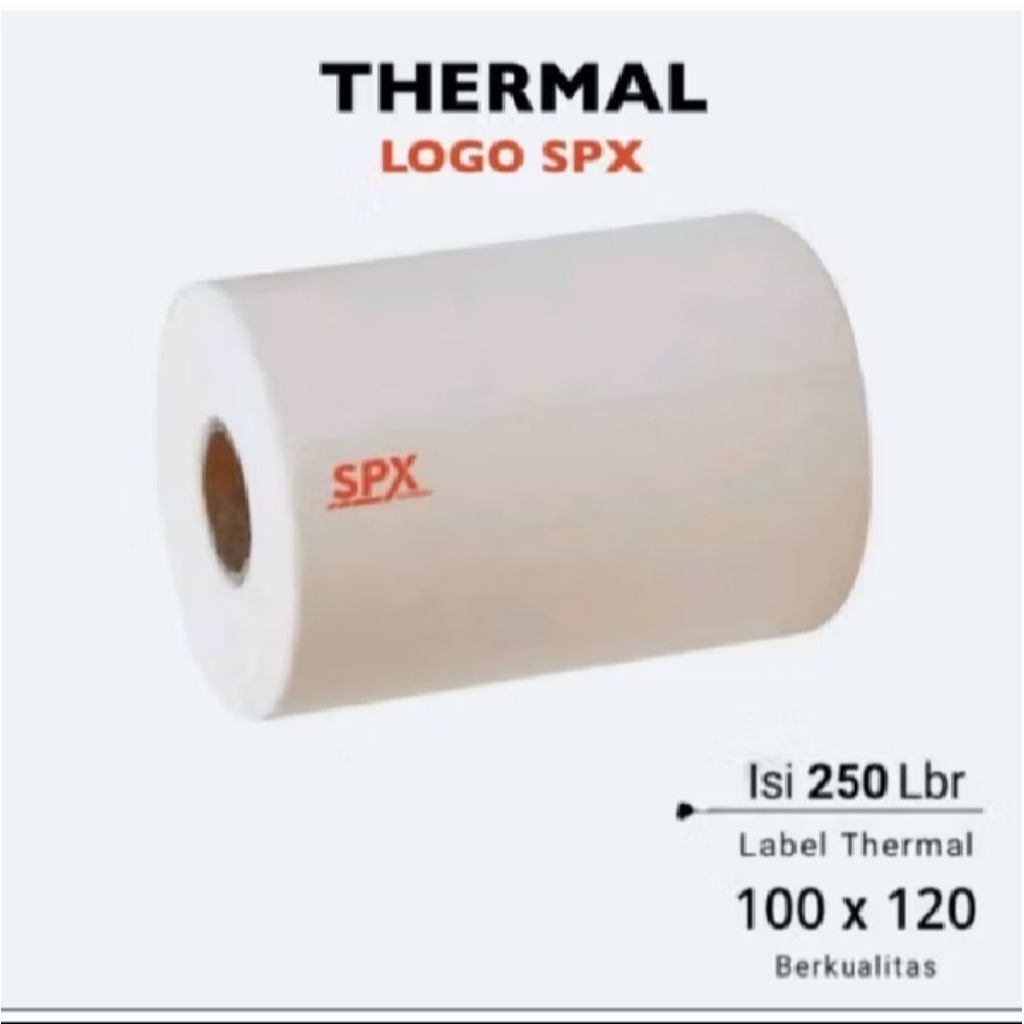 

Label Sticker Termal 100X120 mm Barcode 250 Lembar (1roll)