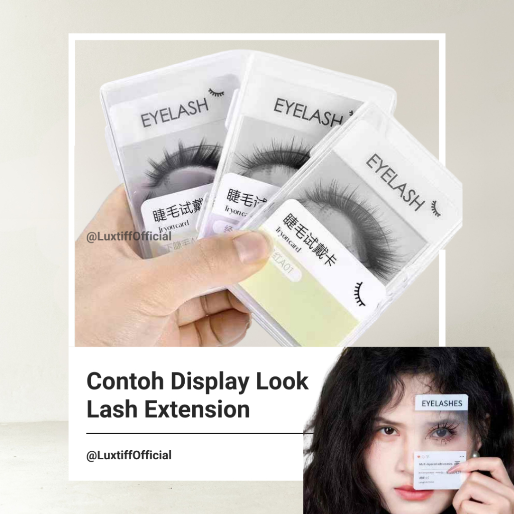 Contoh Display Look Lash Extension|Katalog Display Eyelash Extension