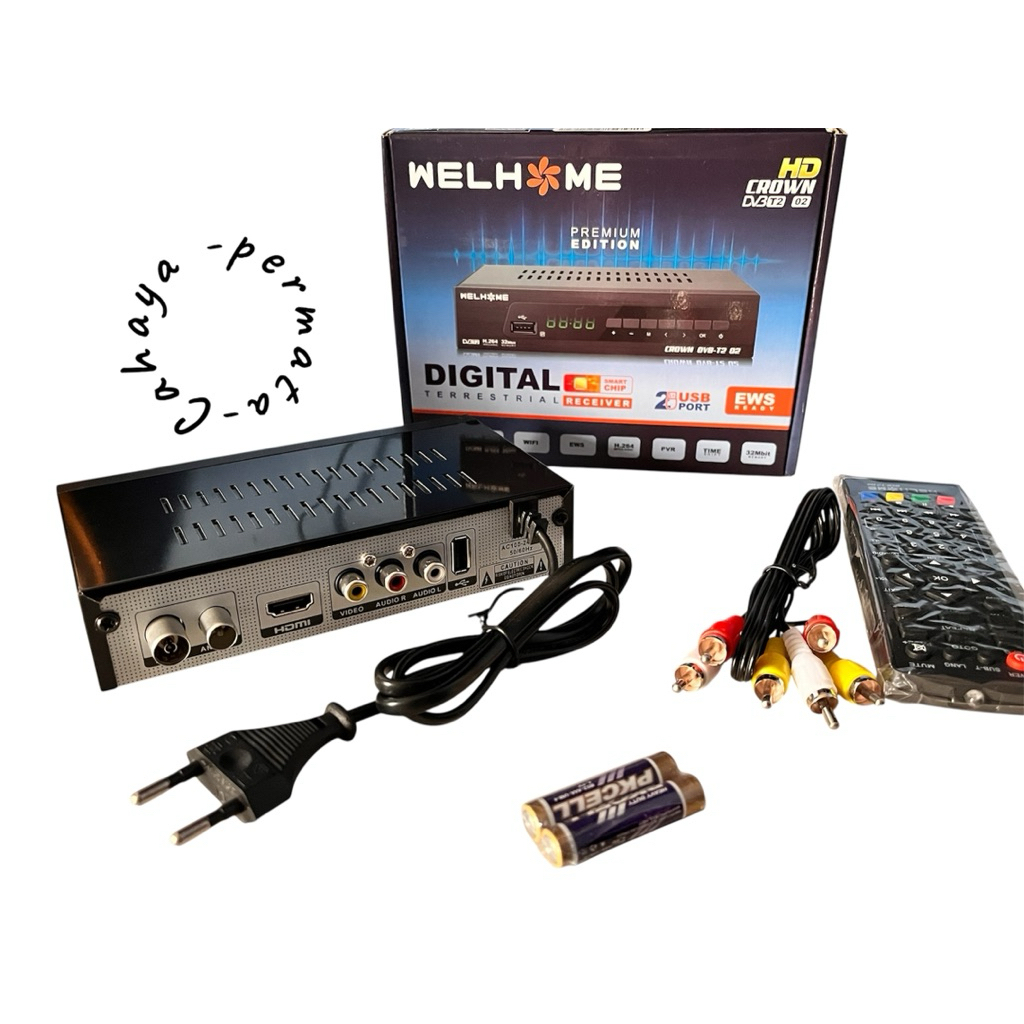 SETTOBOX  STB T2 Wellhome Digital HD crown Dvd T2