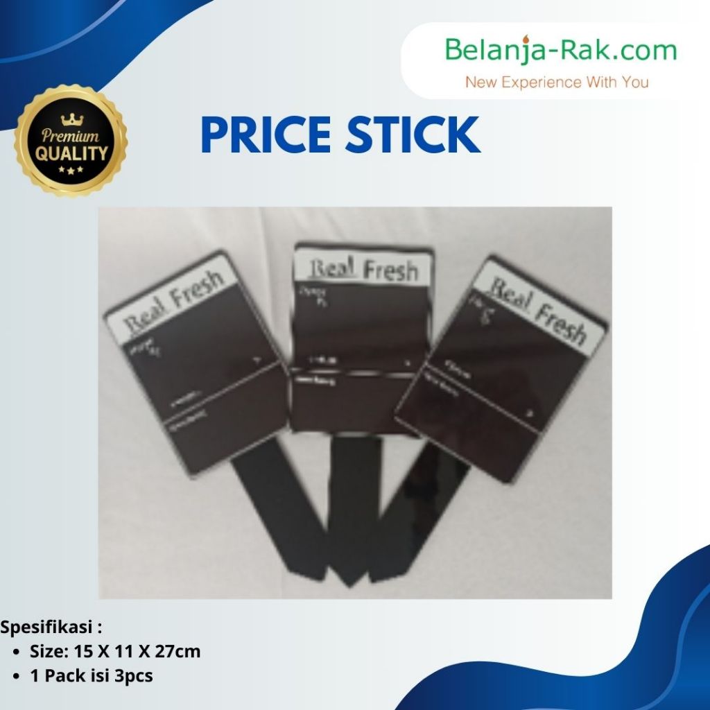 

Price Stick Bahan Akrilik Warna Hitam