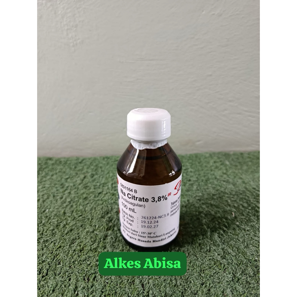Anti Koaguan Na Sitrat 3,8 Natrium Sitrat