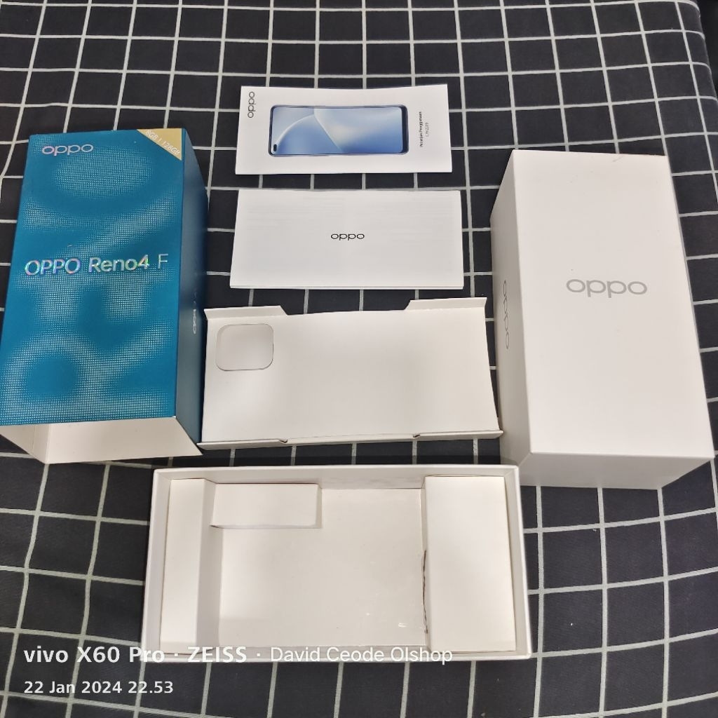 Dus Box Kotak Oppo Reno 4f ORI Copotan