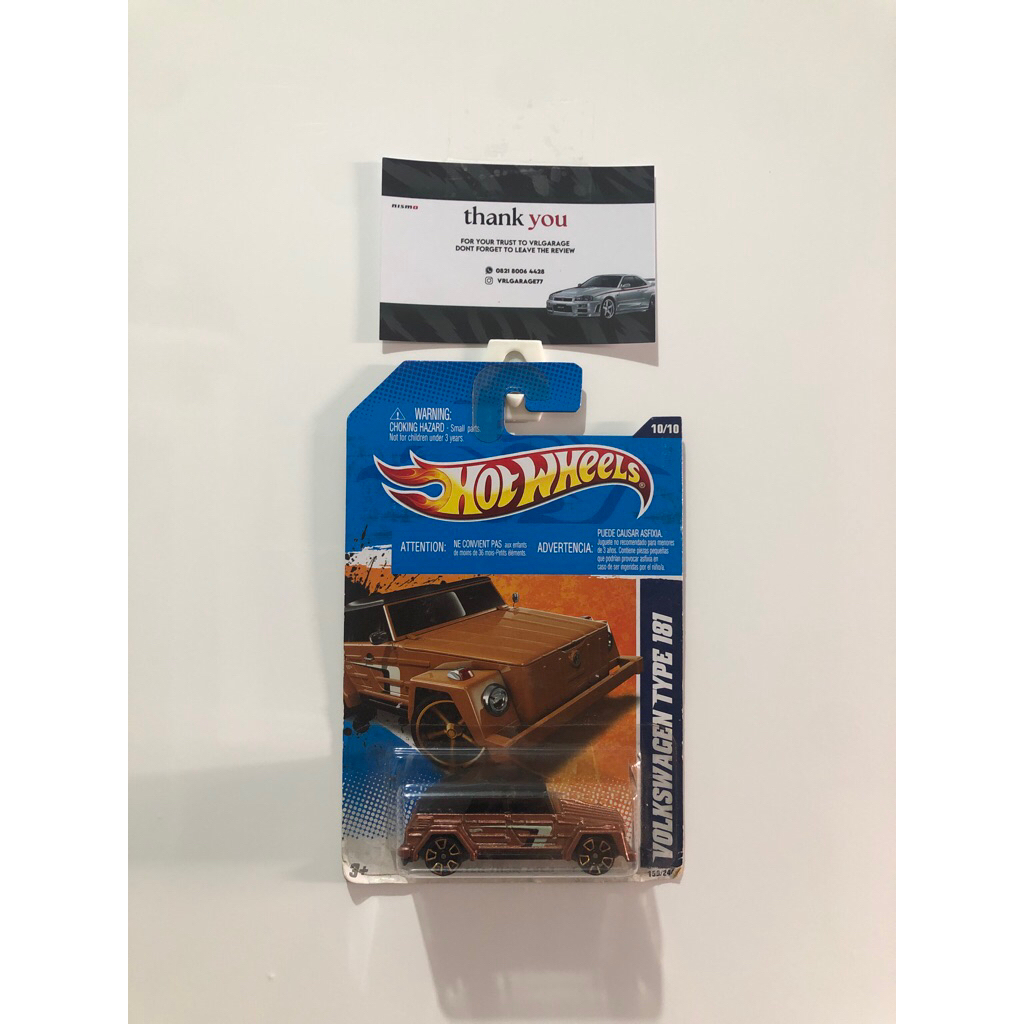 hotwheels volkswagen type 181 cokelat