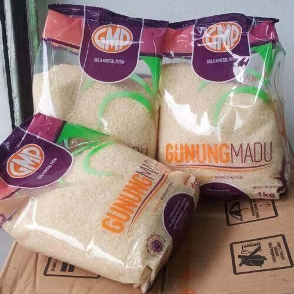 

[ GROSIR ] GULA PREMIUM KEMASAN GUNUNG MADU BERAT 1 Kg.