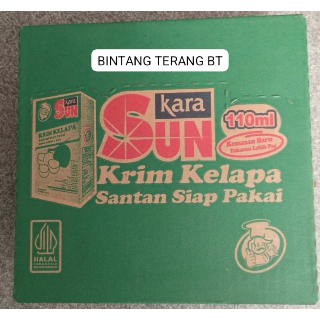 

Santan Kelapa Sun Kara 110 ml x 24 pcs 1 Dus Karton isi 24 kotak pack / sunkara 110 ml dusan