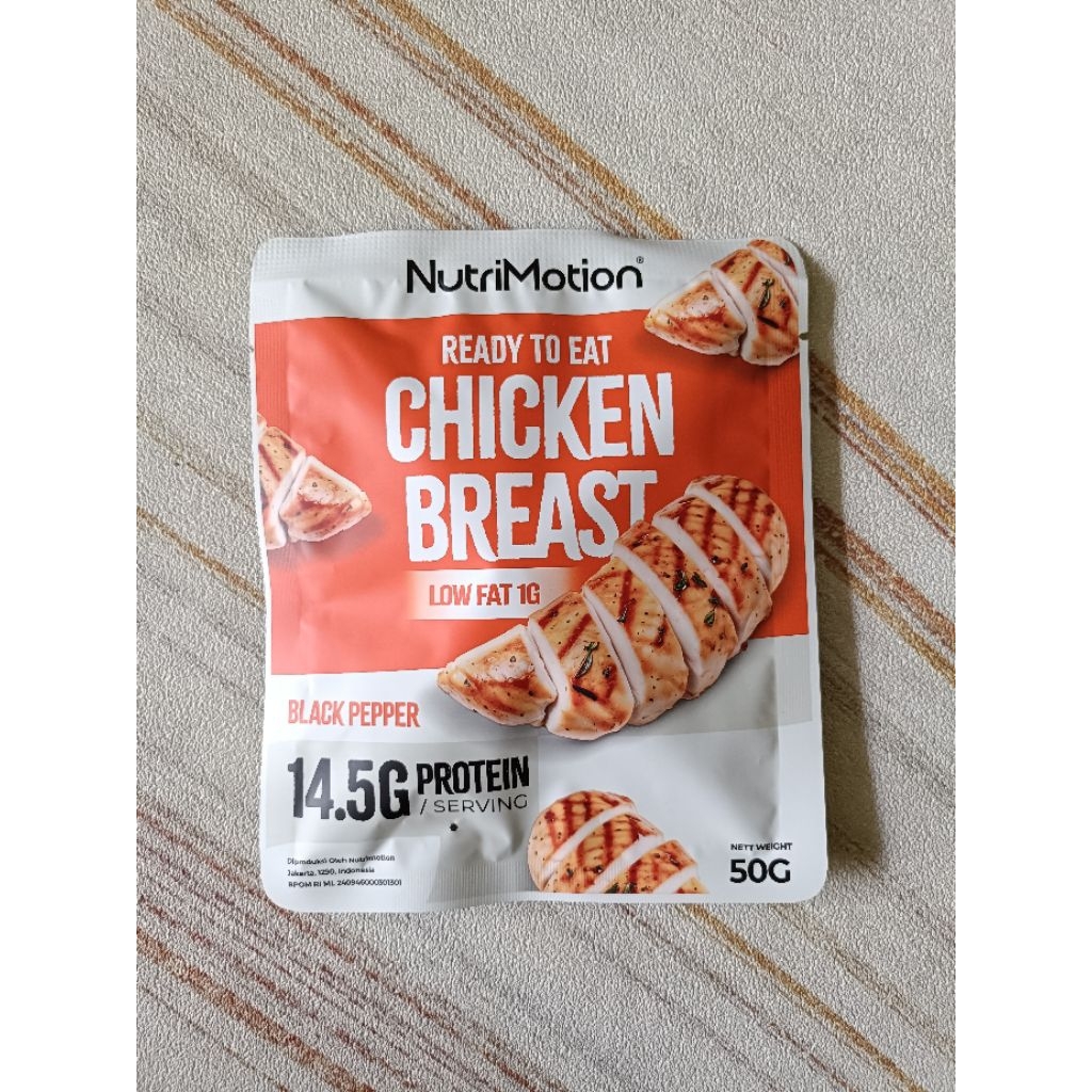 

Nutrimotion Ready To Eat Chiken Breast Combo (50g) - Black Pepper - High Protein & Low Fat