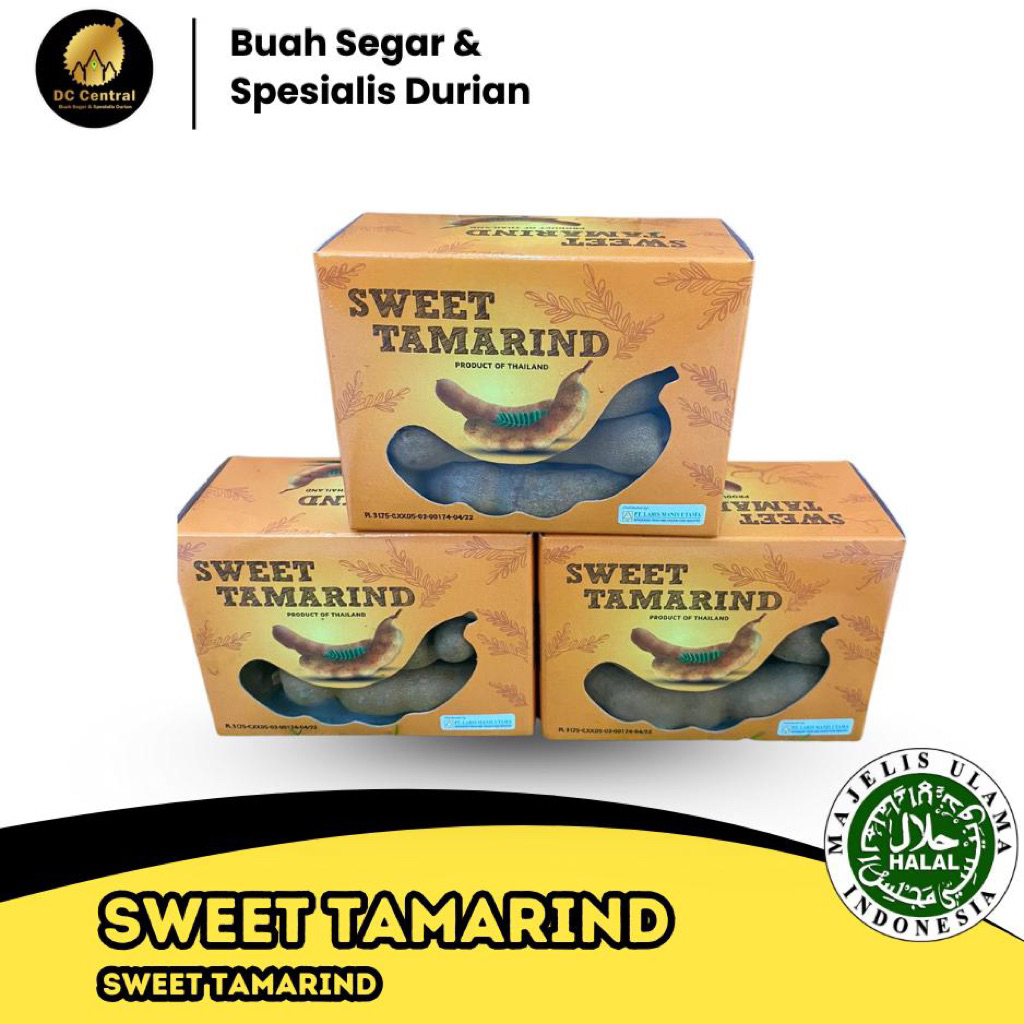 

SWEET TAMARIND BUAH ASAM THAILAND 250gr
