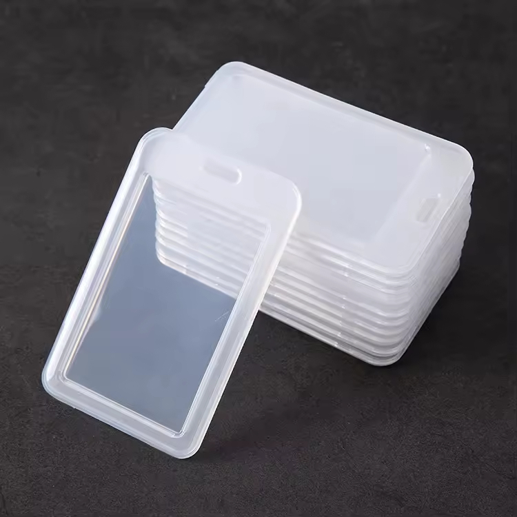 

[BISA COD] HOLDER ID CARD TEMPAT KARTU ID PLASTIK TRANSPARAN PHOTOCARD PORTRAIT KOTAK KARTU & LANYARD