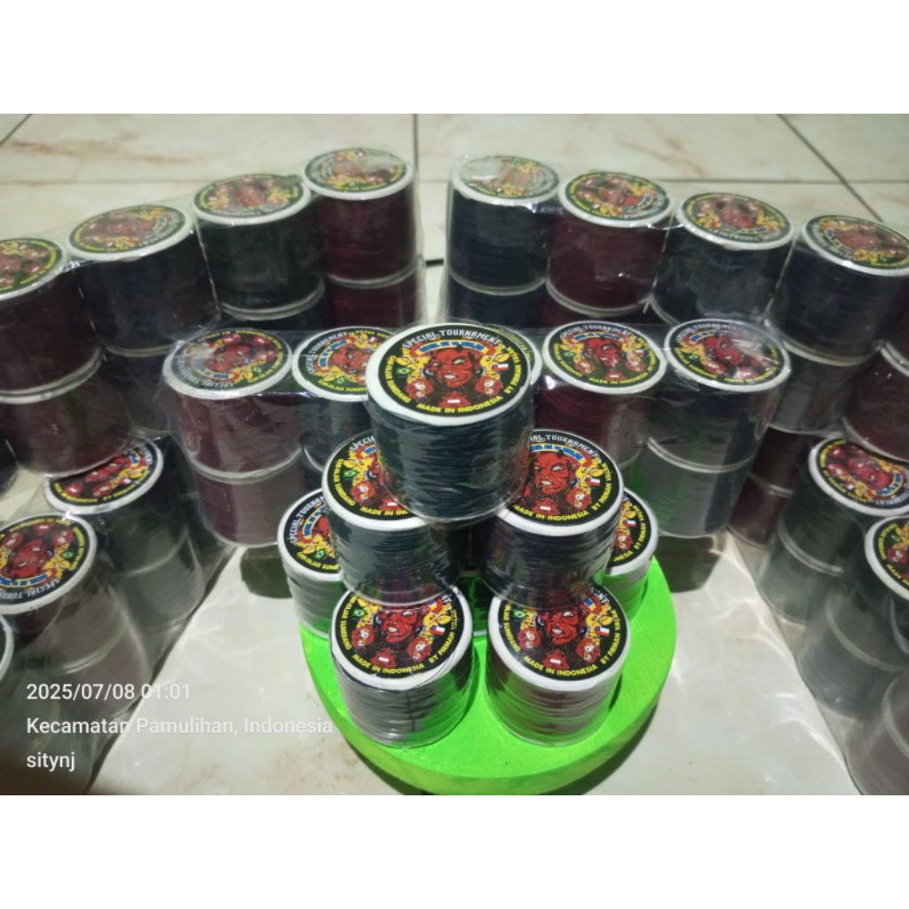 Gelasan Tajam kuat Molor  Red devil. senar 022,panjang 1200 yard